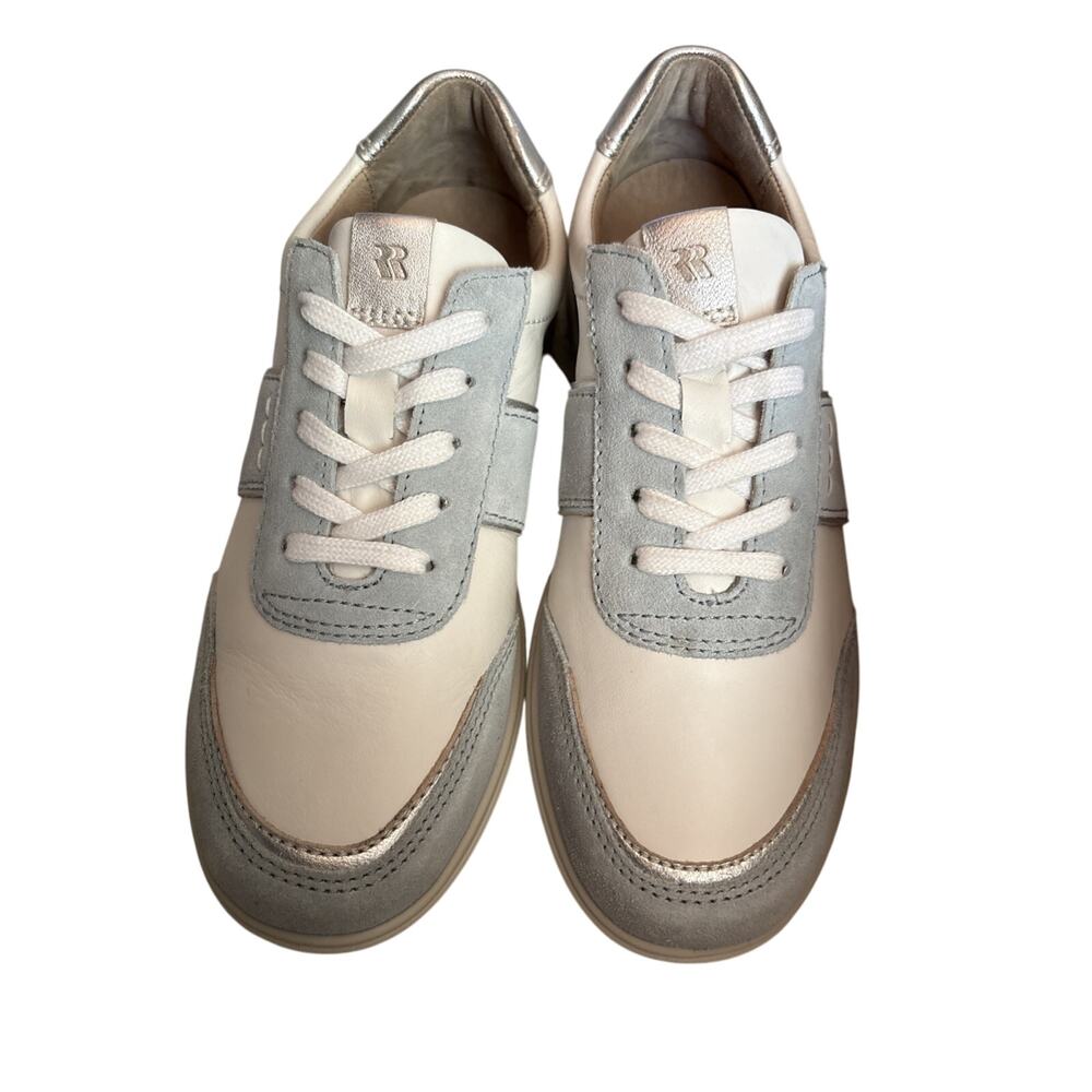 Romika Megan 06 Sneakers Ice Blue White Suede Leather Womens EU 37 US 6-6.5 New